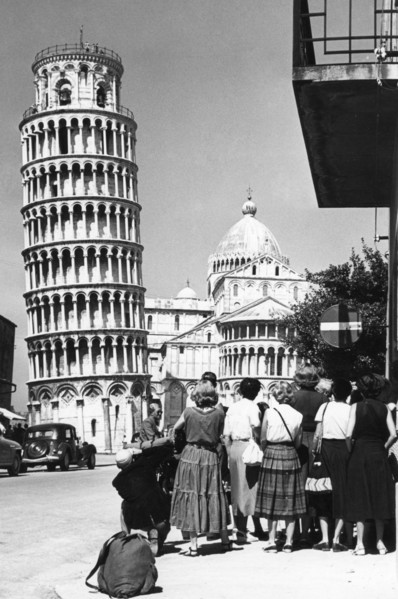 Tour penchée de Pise, Toscane, 1966