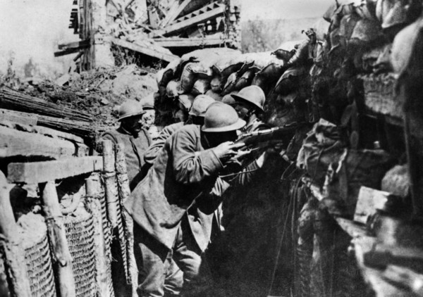 europe, italie, friuli venezia giulia, gorizia, soldats italiens dans les tranchées, 1915 1918