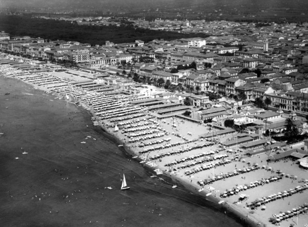 viareggio, toscane, italie, 1955