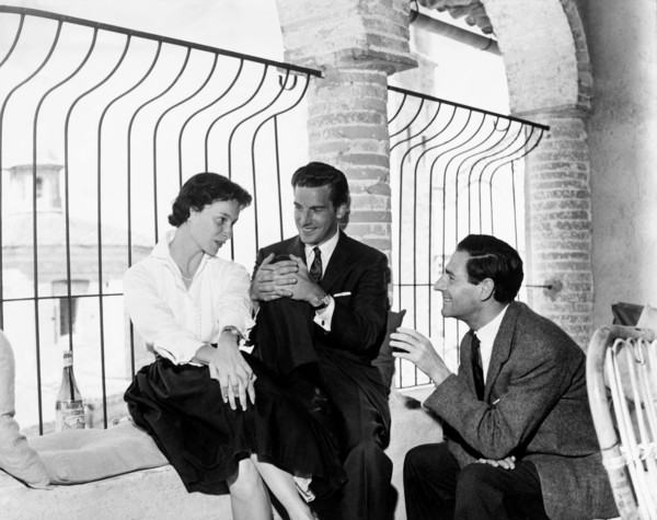 maître thomas schippers et carlo menotti fondateurs du festival des deux mondes, 1958