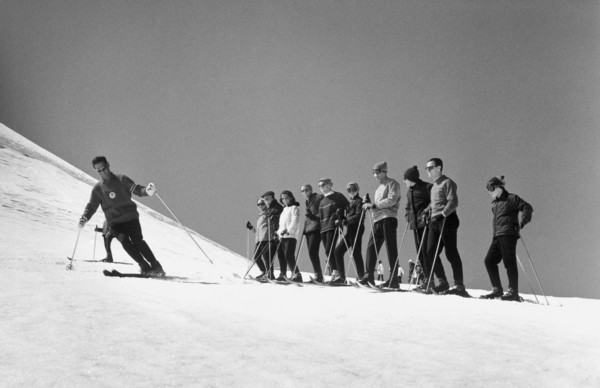 école de ski, 1965