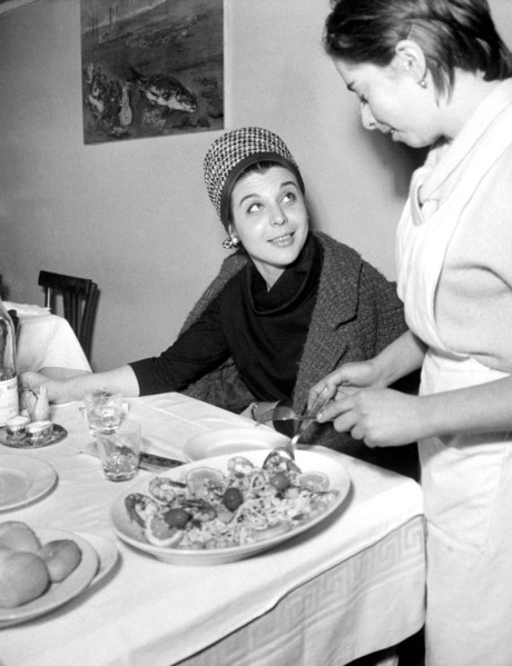 gastronomie de ligurie, nervi, salade de poisson de "patan", 1965
