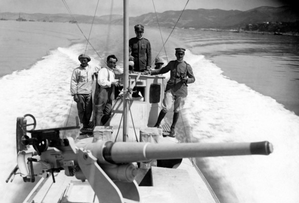 guerre, marine, à bord d'une vedette anti-sous-marine, 1915 1918