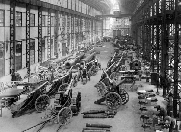 industrie de l'armement, vikers 1915-18