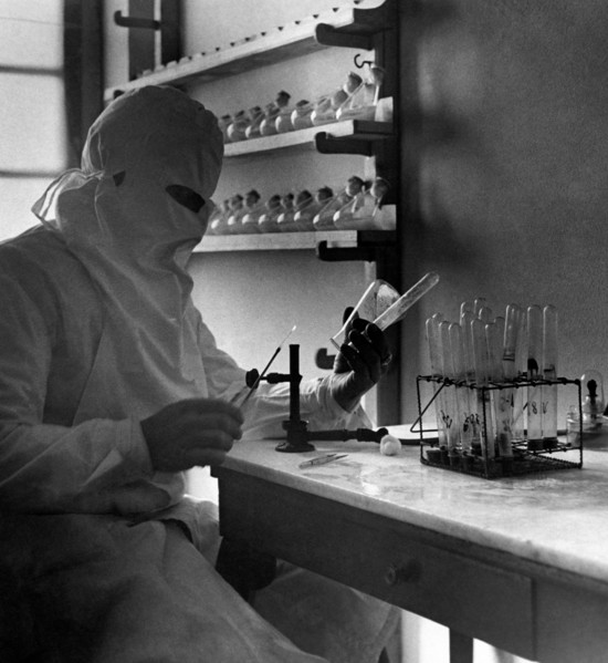 floriculture, laboratoire, 1950