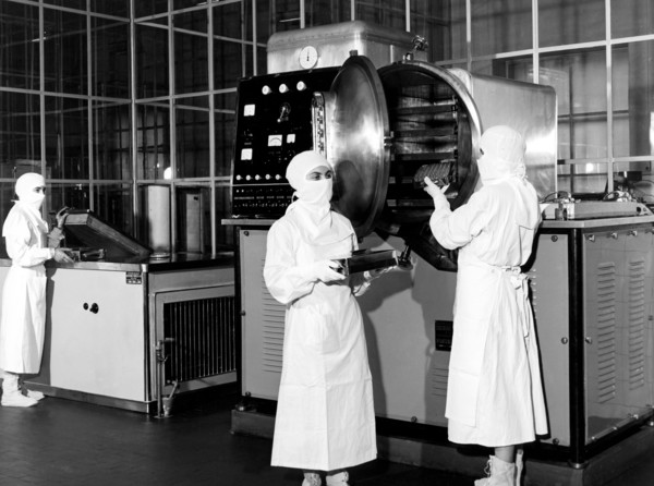département de lyophilisation chez carlo erba, 1956