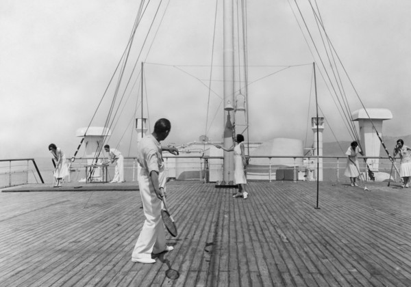 un moment de la vie de croisière sur le paquebot victoria. 1915-1940