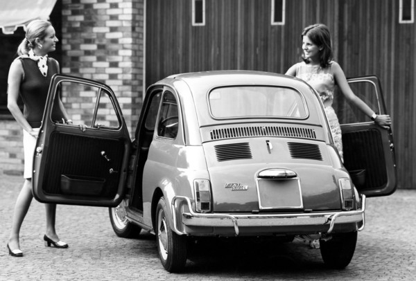arrière de la fiat 500, 1968