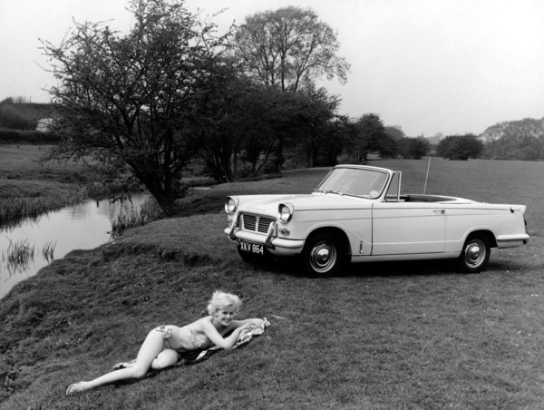 triumph herald convertible, 1959