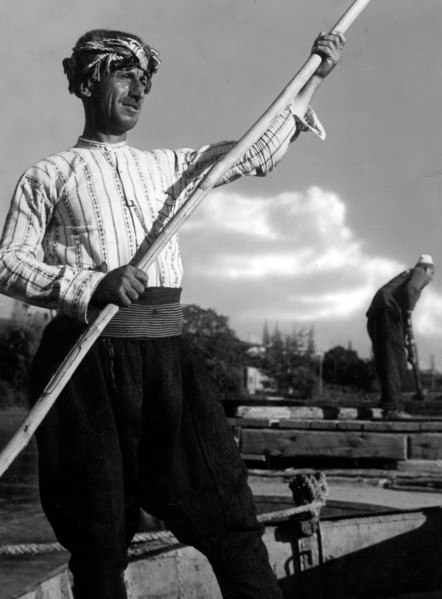Albanian man at work. 1940