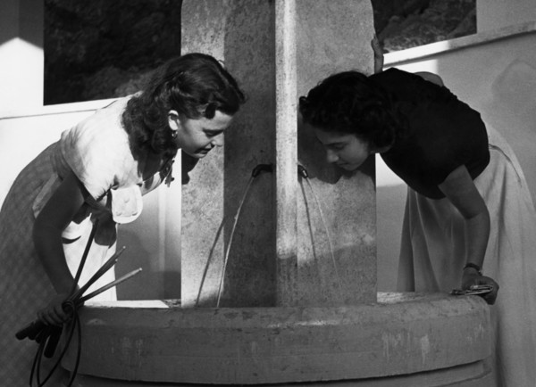 Italy. lazio. palestrina. fonte ceciliana. 1950