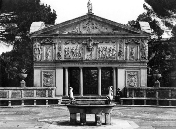 Courtyard Of The Casina Of Pio Iv. With The Nymphaeum-building. Vatican Gardens. 1930
