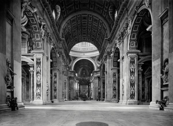 Interior Of The Basilica Of St. Peter. 1930