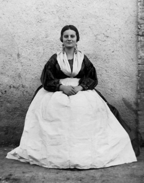 Italy. Lazio. Female Costume Of Fondi. 1920