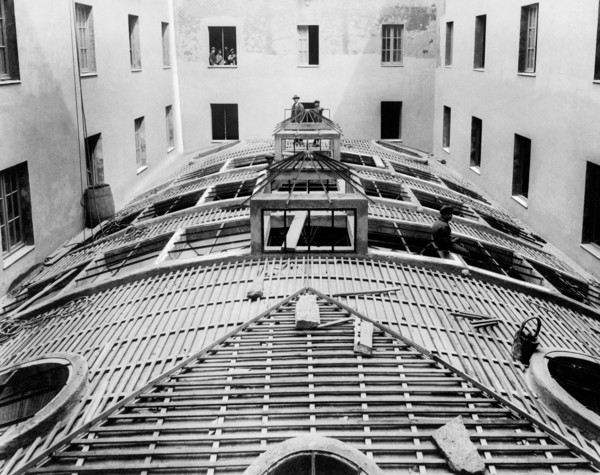 Italy. Lazio. Rome. The Refectory Of Albergo Del Popolo In Rome Still Under Construction. 1920-30