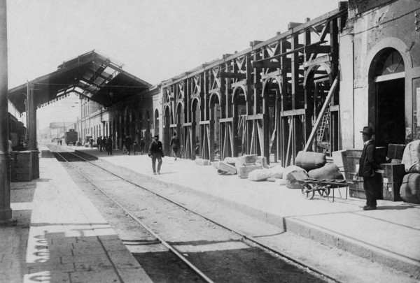 Railway Station. Messina. Sicily. Italy 1910