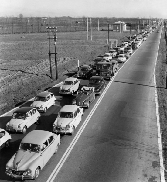 Milano-laghi Motorway. 1961