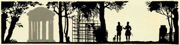 Two men walking in the park.
