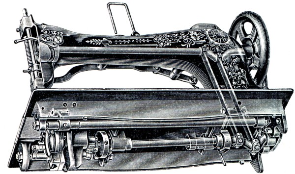 Phoenix sewing machine with a round hook.