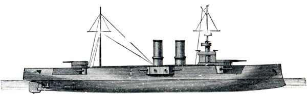 The Austro-Hungarian armored cruiser.