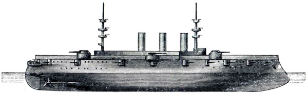 New York, North American armored cruiser.
