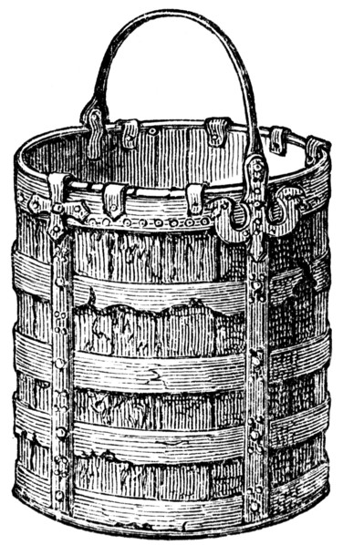 Frank wooden bucket.