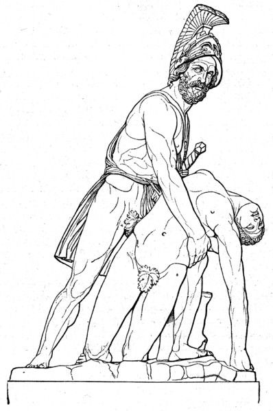 Menelaus with the corpse of Patroclus.