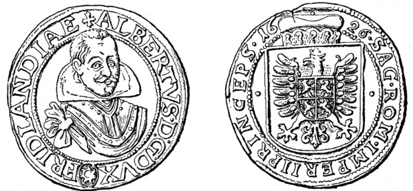 A quarter of Wallenstein thaler.