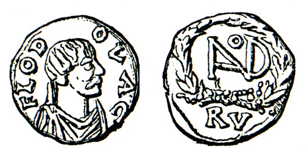 Silver coin of Odoacer.