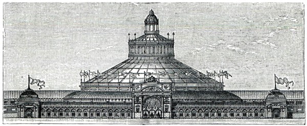 Rotunda of the International Exhibition in Vienna.