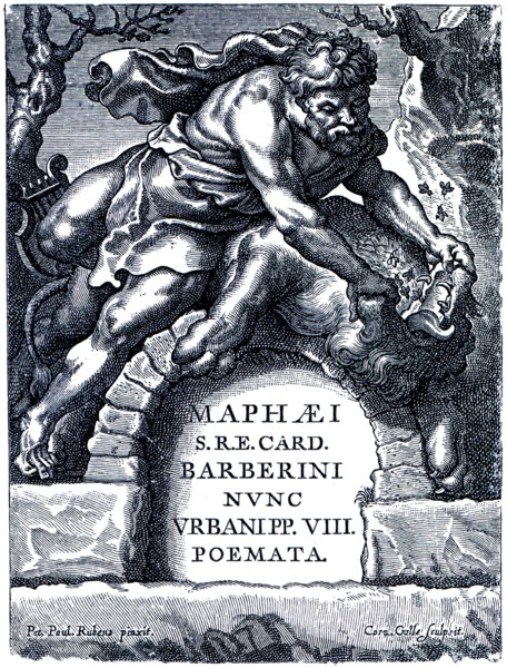 Title-page of the poems of Pope Urban VIII.