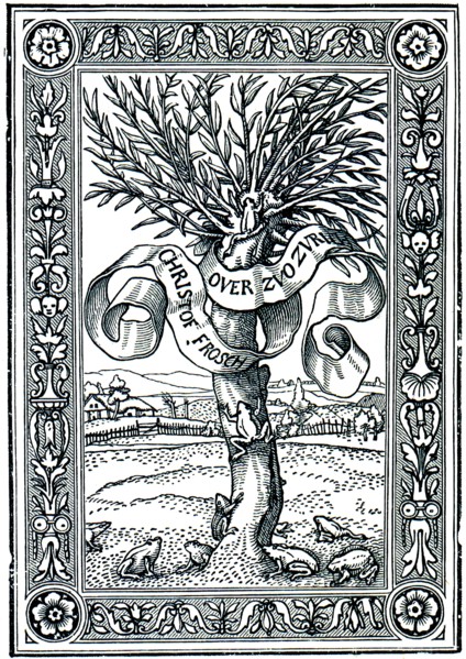 Typographical sign Hans Holbein.