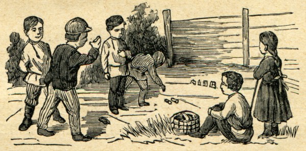 Babki, an old Russian national game of sports events such as skittles game.