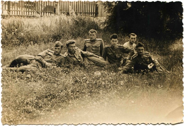 A group of military school cadets of Voroshilovgrad navigators aviation.