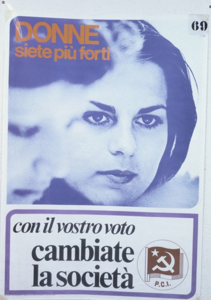 Italy. Pilitical Poster. 1976