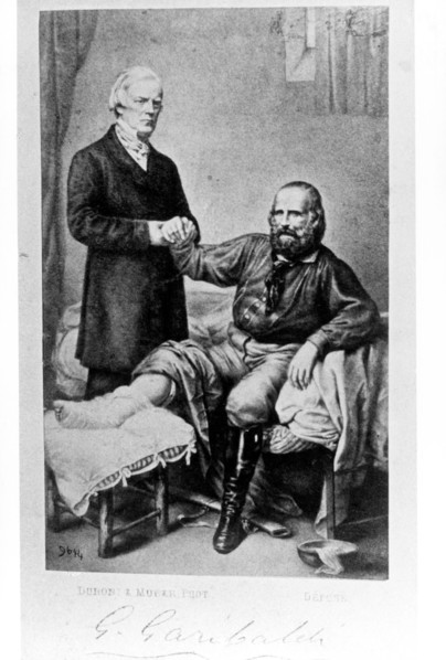 Giuseppe Garibaldi With The Doctor After Being Wounded At Aspromonte.