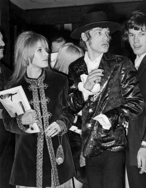 Mick Jagger, Marianne Faithfull.