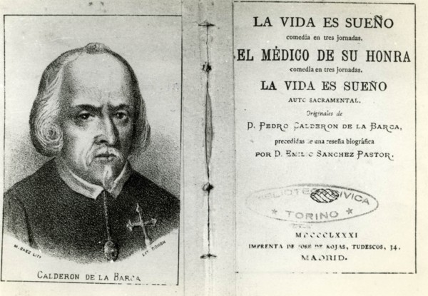 Calderon De La Barca Reproduction By A Book Of The Period.