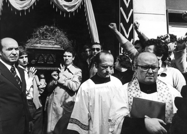 Funeral Of Claudio Varalli.