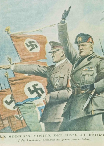 Benito Mussolini And Adolf Hitler.