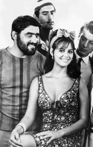 Claudia Cardinale and Mario Adorf.