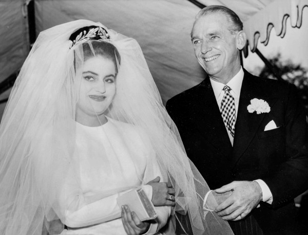 Douglas Fairbanks With Daughter Daphne The Day Of Her Wedding.
