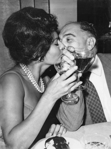 Sophia Loren and Carlo Ponti.