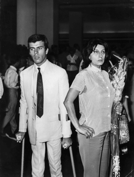 Anna Magnani With Son Luca.