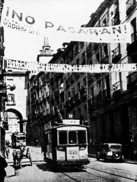 Republican Banner In Madrid.