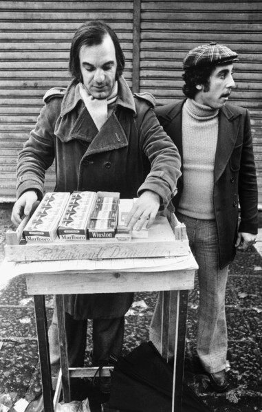 Smuggled cigarettes, naples, 70's