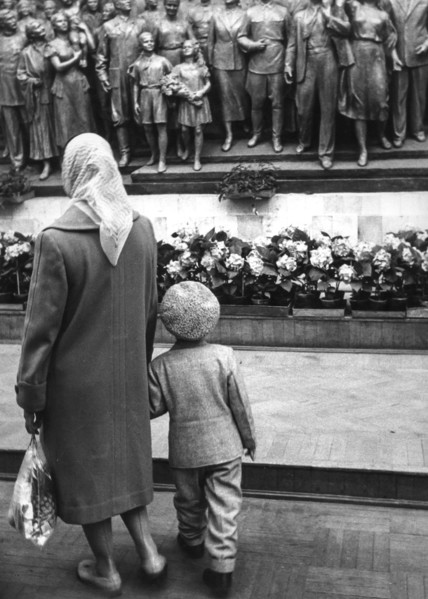 Woman and Child walking