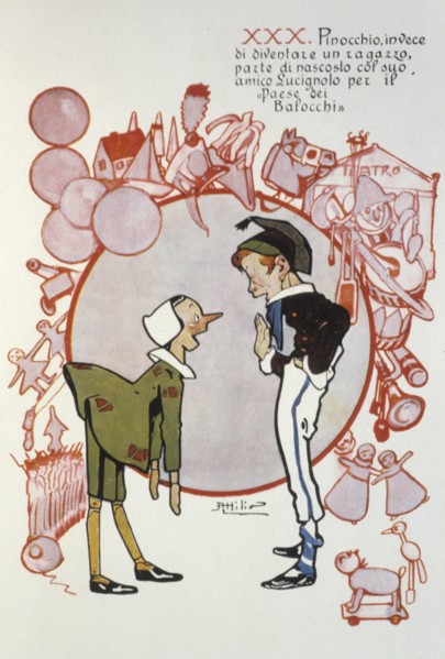 The Adventures of Pinocchio by Carlo Collodi illustrated by attilio mussino, 1919