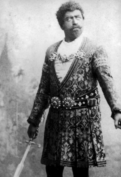 Francesco Tamagno in the role of Othello, giuseppe verdi, Scala Theatre of Milan, 1887