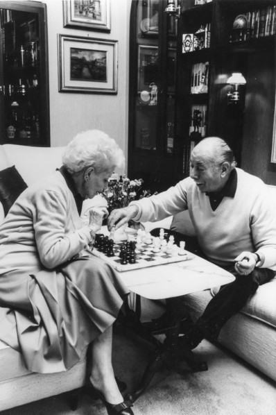Ernesto calindri and wife, 1988